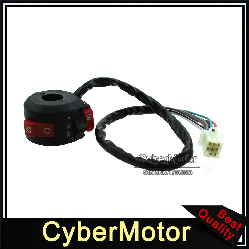8 Pin Wire Feamle Kill светильник пусковой переключатель для китайского 50cc 70cc 90cc 110cc ATV Quad 4 Wheeler Kazuma Taotao Coolster
