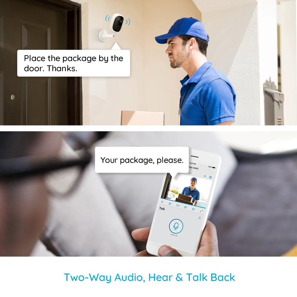Reolink Argus 2 и камера с солнечной панелью Wi Fi 1080p Full HD угол обзора 130 ° PIR полосная аудио