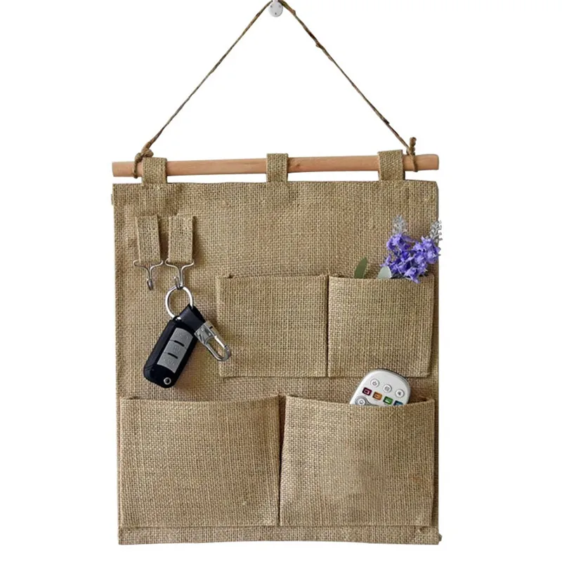 جديد تصميم مريحة المنزل حامل مُنظِم متعددة جيب السفر حقيبة التخزين شماعات 4 جيوب