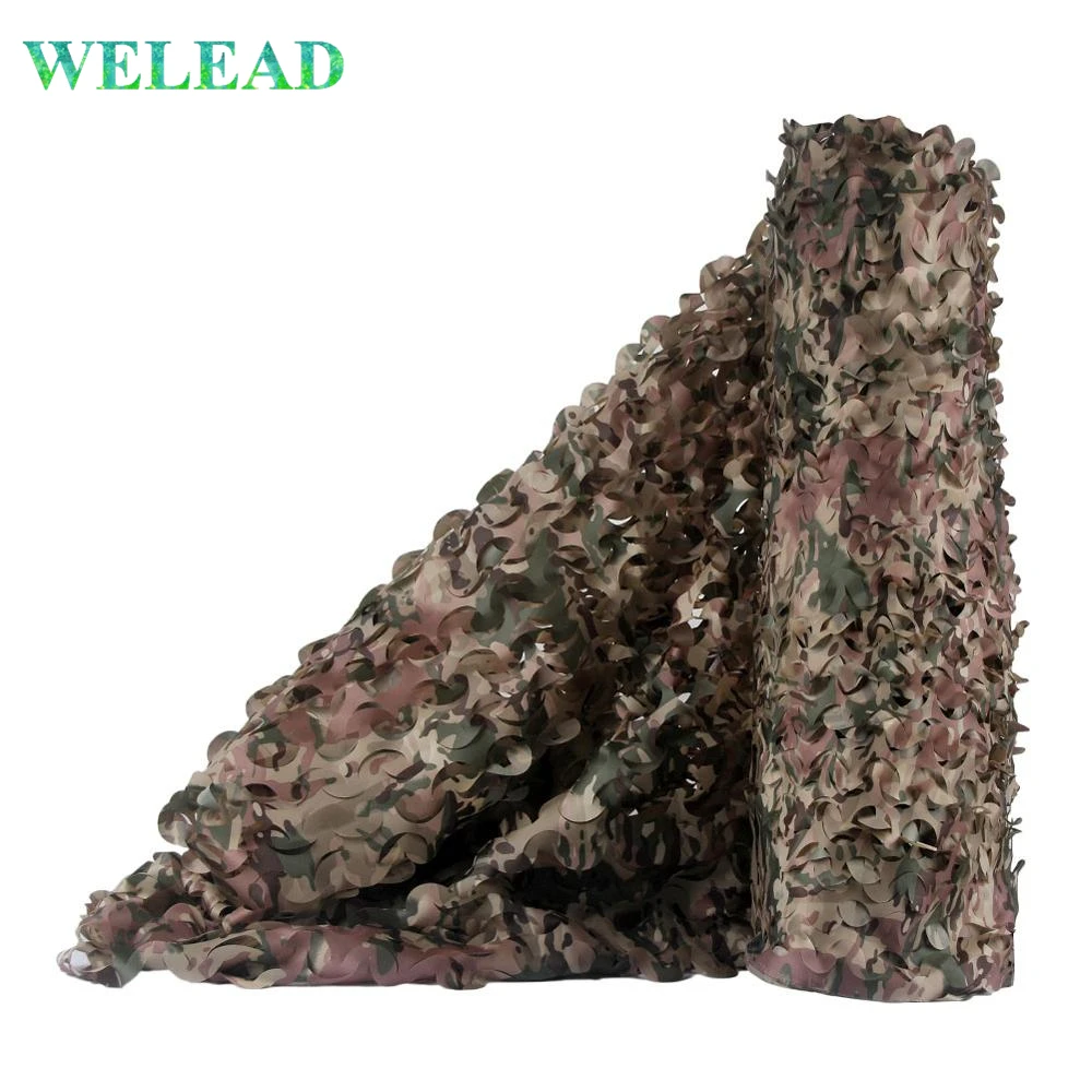 

WELEAD Simple 1.5 Wide CP Camouflage Nets for Hunting Military Camo Netting Awning for Car Garden Beach Tent Pergola Scrim Tarp