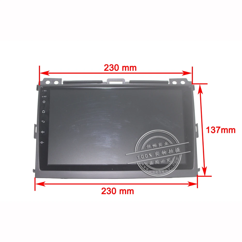 Top Without CANBUS HACTIVOL 9" 1024*600 Quadcore android 8.1 car radio for Toyota Prado 2004-2009 car DVD player gps navi wifi 25