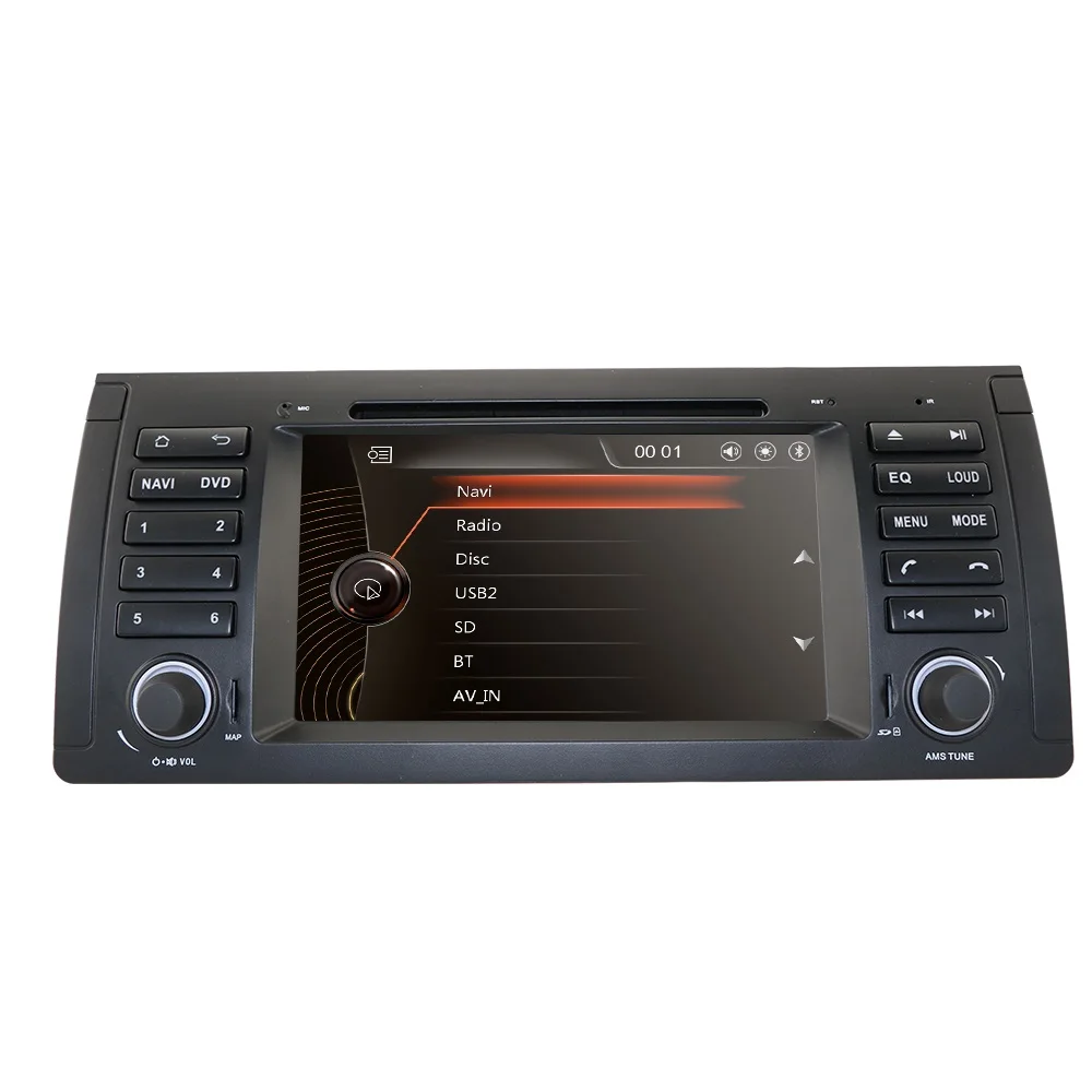 Perfect 7 Inch Double 2 Din Car DVD Player GPS Navigation for For BMW X5 E53 E39 GPS stereo audio navigation multimedia screen head unit 1