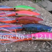 30 шт. рыболовную приманку смешанный с осьминог приманка( 14 см, 42 г