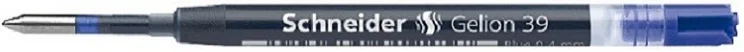 Немецкая оригинальная нейтральная гелевая ручка Schneider 39 картридж с сердечником