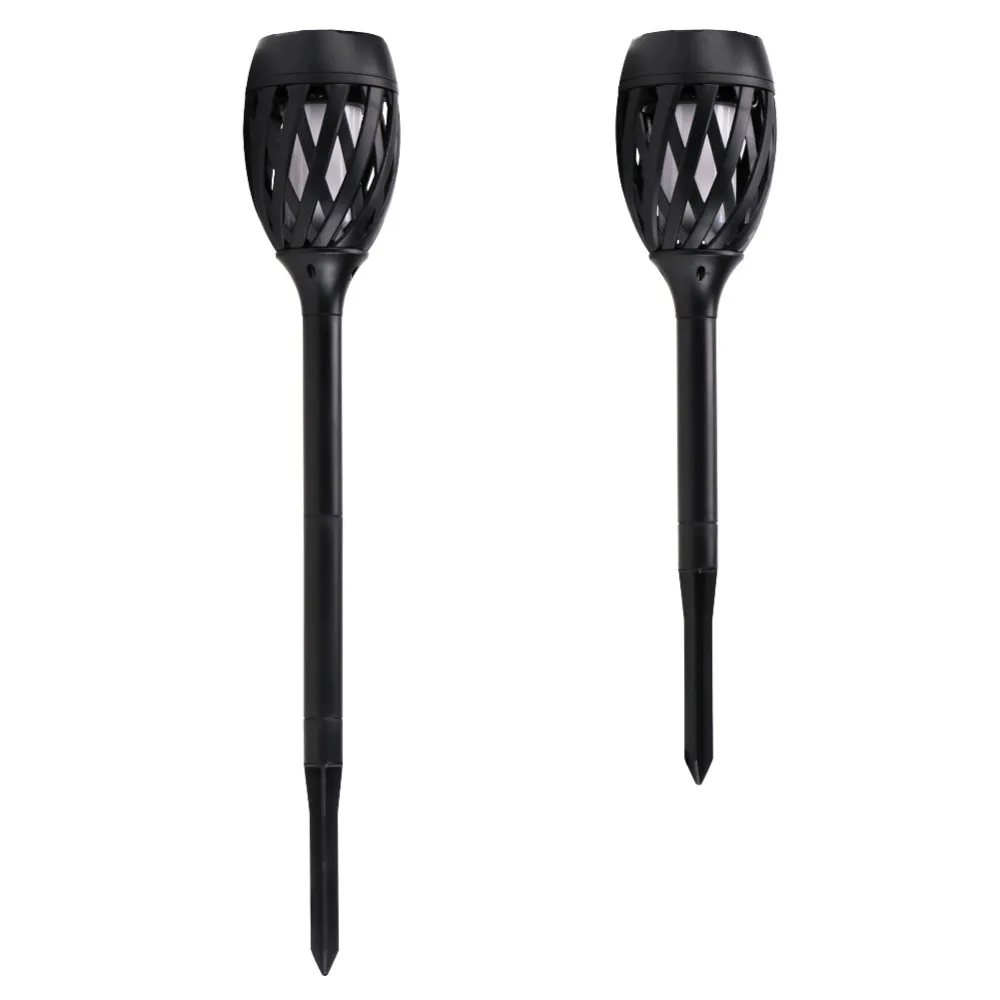 Leds à Prova Água da Tocha Solares para Jardim do Pátio ao ar Lâmpada de Luz da Chama Usb de Carregamento Chama Solar Luzes Livre Led Luz 96 d' 3 Lâmpadas solares