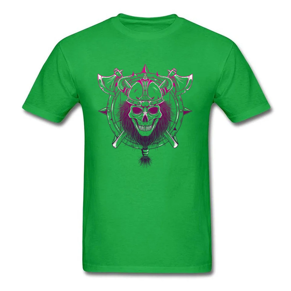 Tops Shirts VIKING Summer Fall 2018 Newest Normal Short Sleeve 100% Cotton O-Neck Men T Shirts Normal Tee Shirt VIKING green