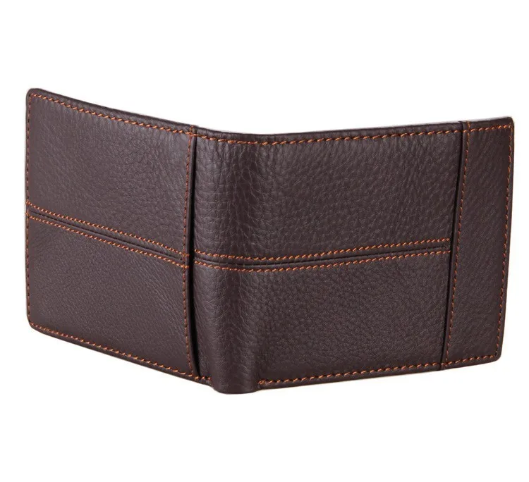 100% наивысшего качества коричневый натуральная кожа мужские кошельки моды мужской кошелек короткие винтажные с карманом для монет M8064