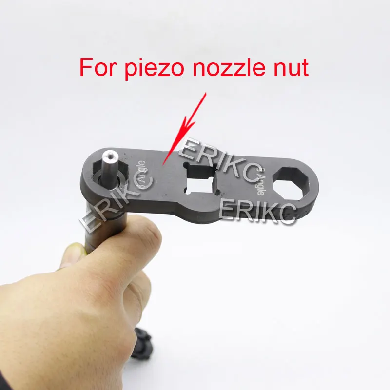 

ERIKC 8/6 Angles CR Injector Nozzle Nuts Installation Piezo Valve Repair kits Tools Three-Jaw Spanner Inner Wire Grind Shims