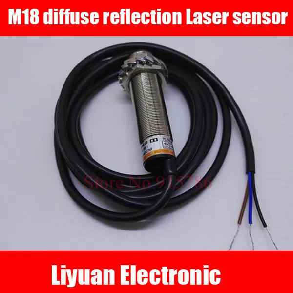 

M18 diffuse reflection Laser Sensor/Laser photoelectric switch /Visible light Distance adjustable photoelectric switch 0-60CM