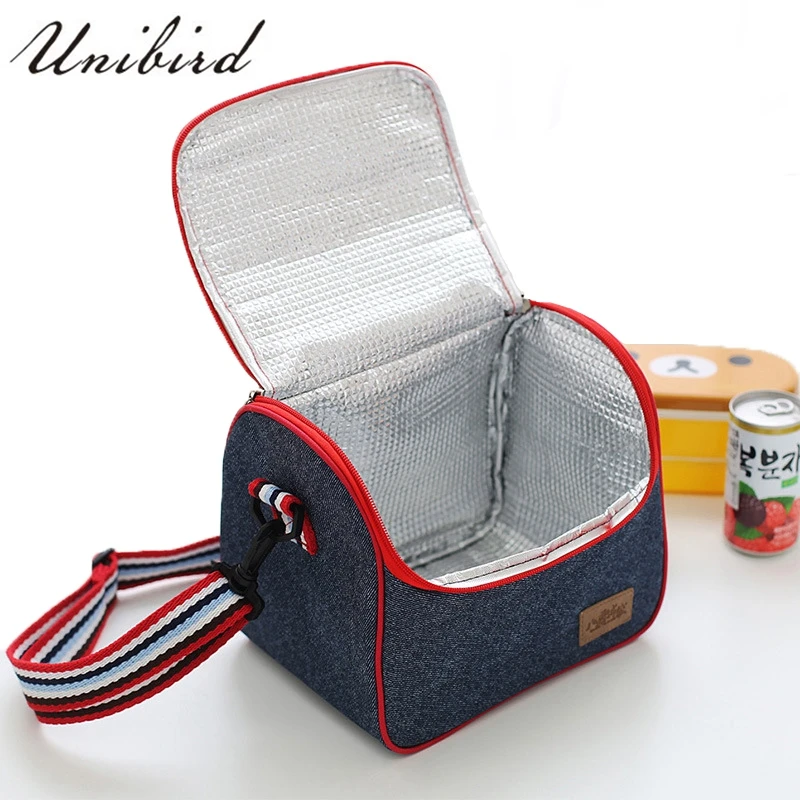 

Unibird Large Capacity Insulated Lunch Box Bag Thermal Food Picnic Container Handbag Canvas Waterproof Package for Kids School