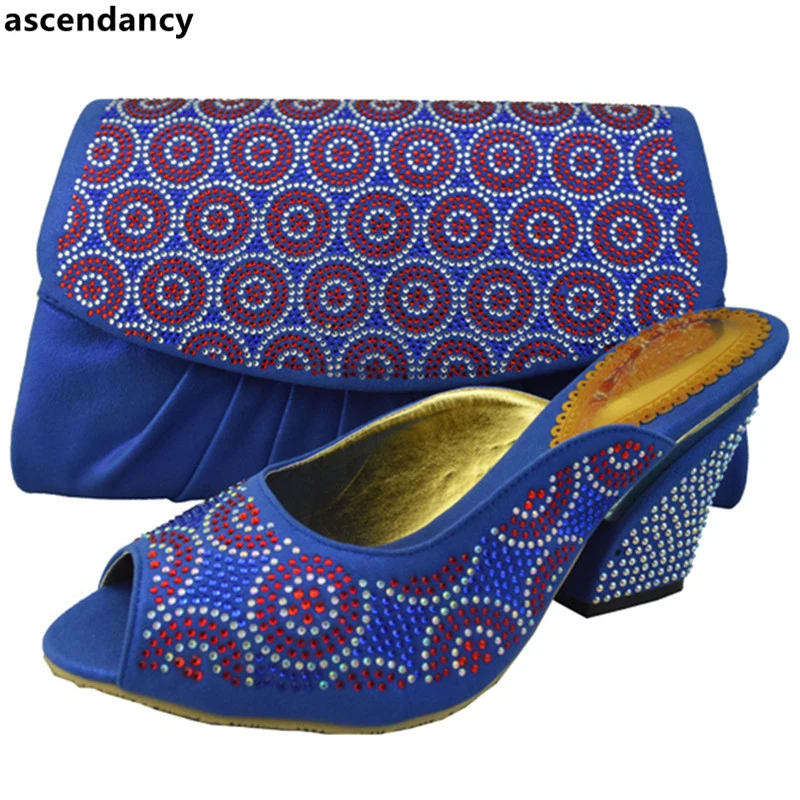 Latest Design Shoes and Bag Set African Sets 2018 Sales In Women Matching Shoes and Bag Set Women Shoes and Bag Sets In Italy