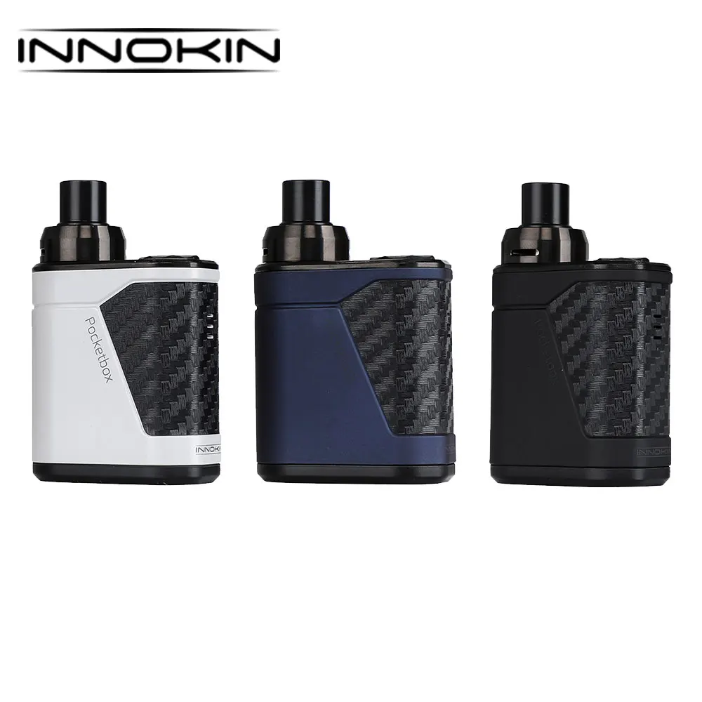 

Original 40W Innokin Pocketbox Starter Kit with 2ml Capacity Tank & 0.35ohm DL Coil & 1.2ohm MTL Coil with Built-in 1200mAh Ecig