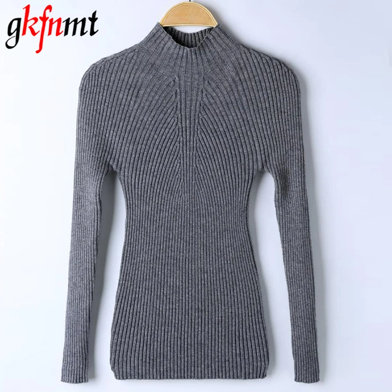 Gkfnmt свитер Мода Для женщин пуловер рубашка зимняя футболка Для Женщин Осенние трикотажные пуловеры с длинными рукавами джемпер Pull Femme