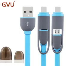 USB Data Charger Cable 8pin 2 in 1 Micro USB Cable For iPhone 6 6s Plus 5s 5 iPad mini Samsung Sony HTC Android Phone