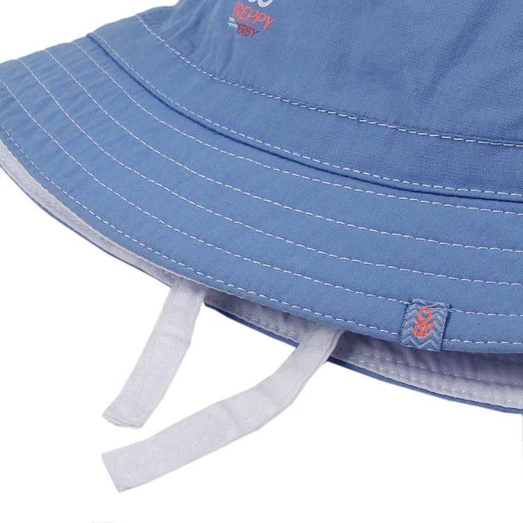 Мягкая двусторонняя детская шляпа от солнца из джинсовой ткани для мальчиков и девочек, Панама для новорожденных, летняя детская шляпа, Панама, От 0 до 3 лет