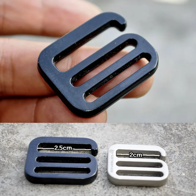 1" For 25mm bing Straps 5pcs Black Clips Buckle Hardware Parts