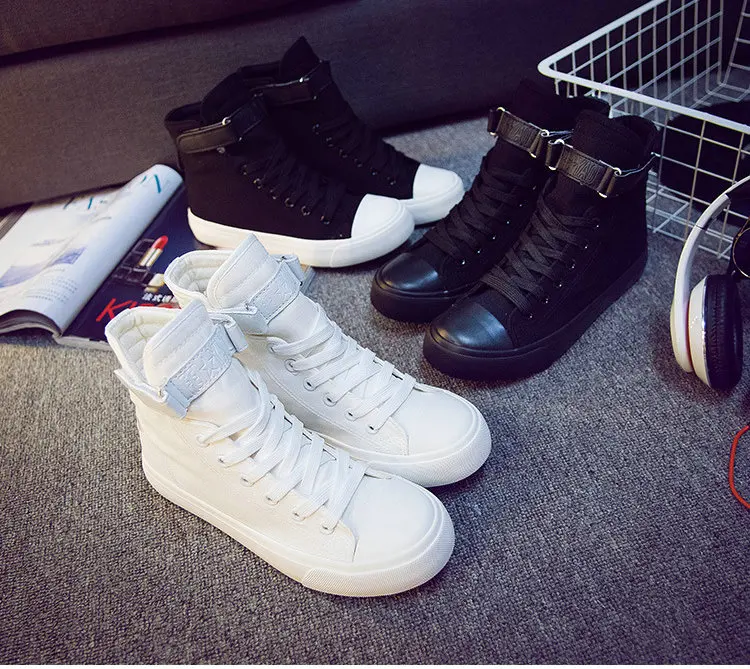 Tleni/Коллекция года; модные однотонные кроссовки с высоким берцем для девушек и женщин; цвет черный, белый; новые женские парусиновые кроссовки на плоской подошве; ZX-290