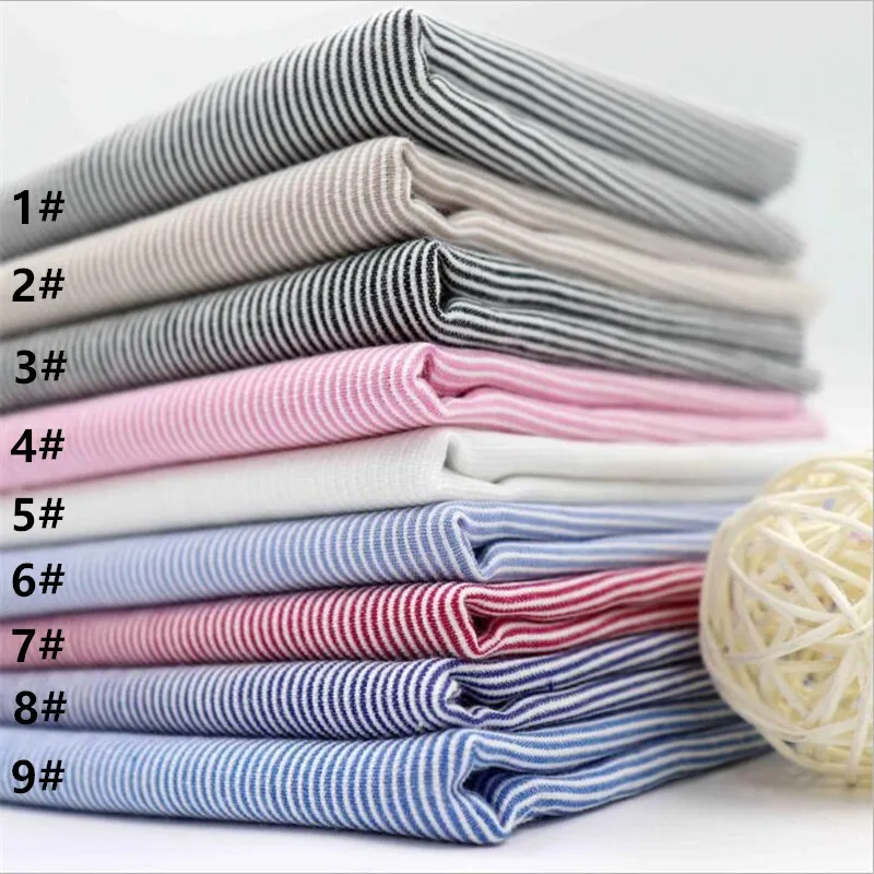 Cotton fabric 100% cotton cotton toothpick striped fabric dyeing DIY shirt fabric