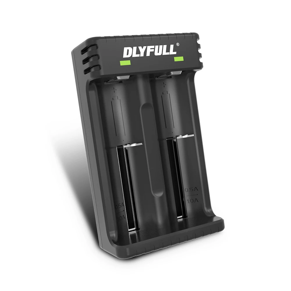 Зарядное устройство Dlyfull с 2 отсеками USB для аккумуляторов 18650 26650 22650 21700 rcr123a 18350 10440