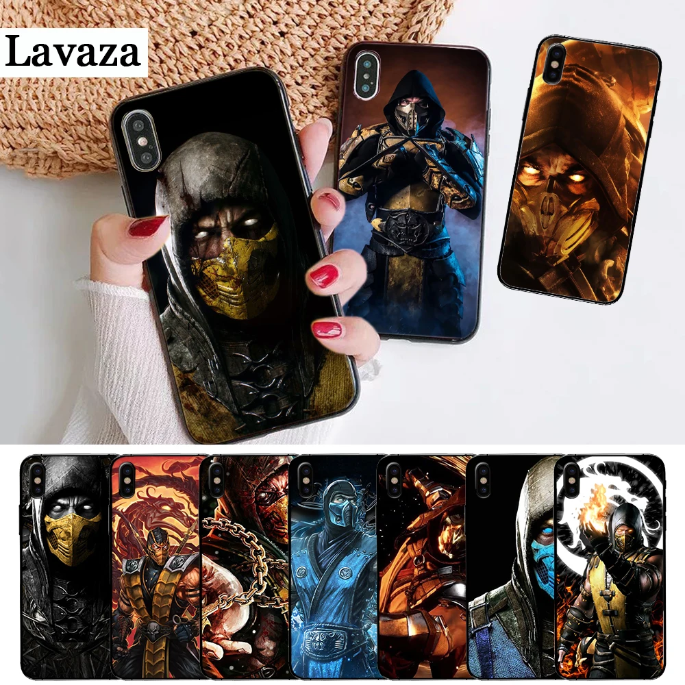 

Lavaza Mortal Kombat Pattern Silicone Case for iPhone 5 5S 6 6S Plus 7 8 X XS Max XR