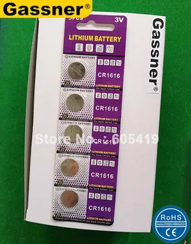 

Super quality 3V CR1616 lithium coin cell batteries button cell DL1616 ECR1616 CR 1616 for Car Key Video recorder