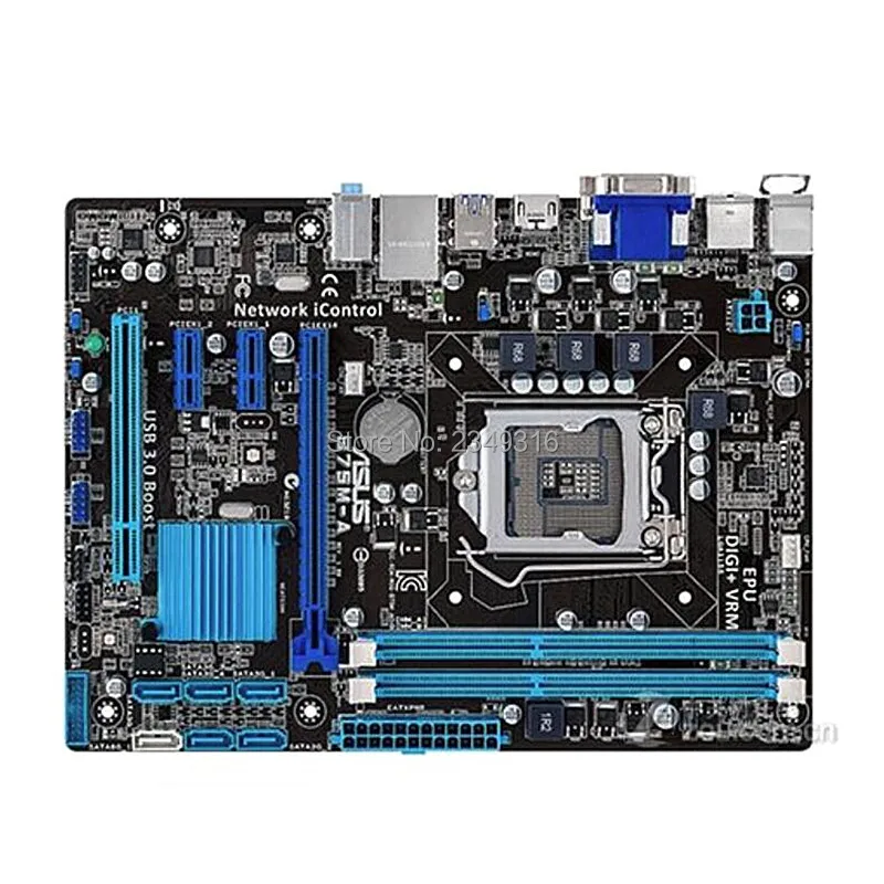 

For Asus B75M-A Desktop Motherboard B75 Socket LGA 1155 i3 i5 i7 DDR3 16G UEFI BIOS Original Used Mainboard On Sale