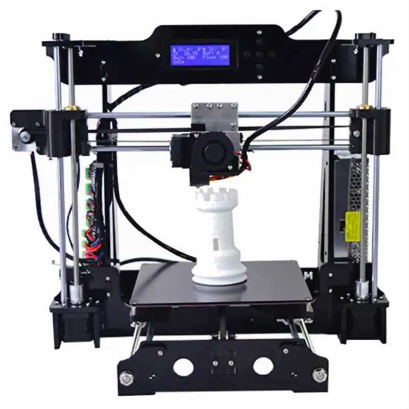 10 PCS 3D Printer DIY KIT Prusa i3 LCD Screen 220*220*220mm 802E Black
