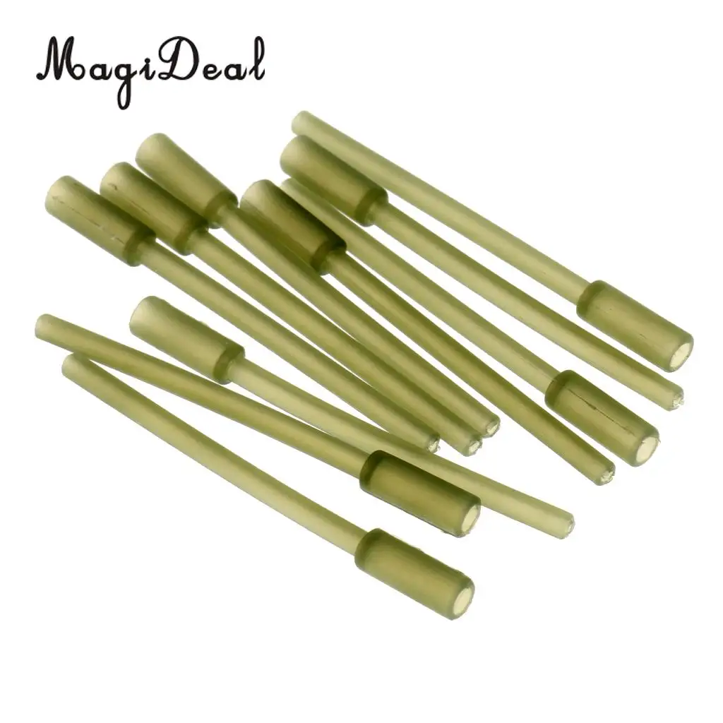MagiDeal 10/20/30pcs Plastic Angling Supplies Plastic Inline Carp Coarse Lead Mould Inserts Tubes 60mm Fishing Tools