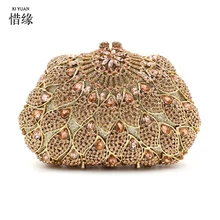 XIYUAN бренд высокого качества и моды европейский и американский стиль полый Полный алмаз клатч вечерняя сумочка женские кошельки