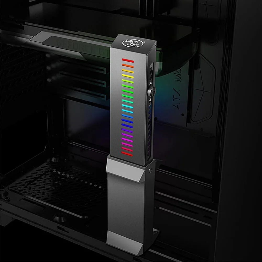 Кронштейн для видеокарты DEEPCOOL GH-01A-RGB с поддержкой RGB, держатель для видеокарты, кронштейн для настольной видеокарты