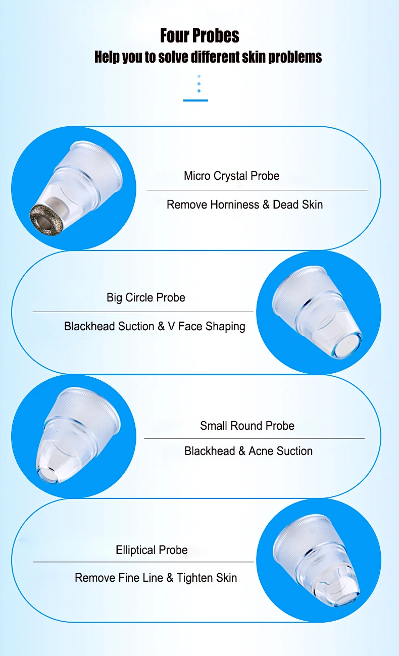 Y.F.M<ALIMT >®</ALIMT> Rechargeable Electric Blackhead Suction Acne Remover Vacuum Microdermabrasion Pore Cleanser Facial Skin