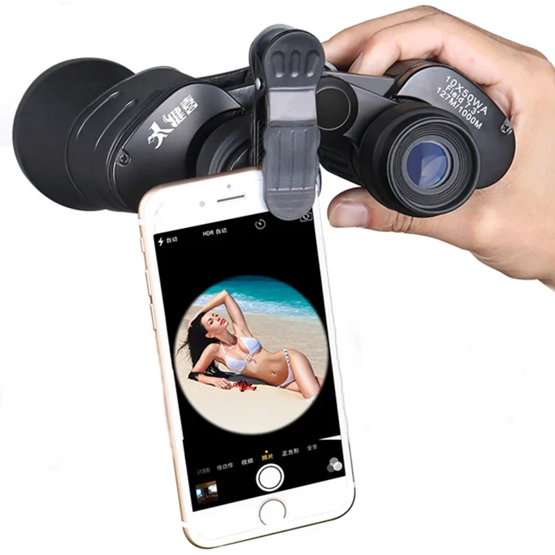 10X50 المهنية مناظير جودة المنظار الصيد مناظير التخييم المشي السفر أدوات عالية الطاقة Hd تليسكوب مزود بمنظار ثنائي