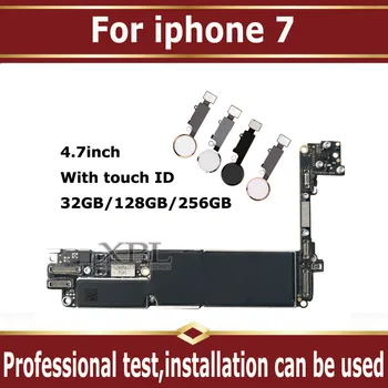 

Original unlocked for iphone 7 Motherboard With Touch ID/ Without Touch ID,for iphone 7 Mainboard With Chips Logic board