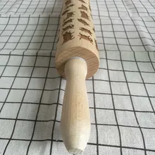 Деревянная Скалка Для выбивания выпечки печенье лапши печенье, фондан, пирог тесто ролик GHS99