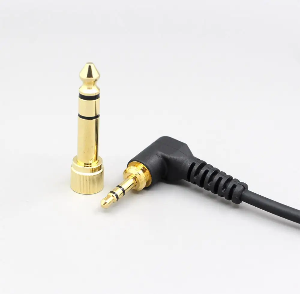 LN005362 6 5mm 3 5mm Plug Headphone 3 6mm 45 0 04mm OCC Cable For Sennheiser HD6 HD7 HD8 MIX DJ HD595 Earphone