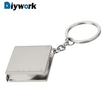 DIYWORK кольцо для ключей измерительные инструменты Тяговая линейка переносная рулетка Брелок Выдвижная линейка измерительные инструменты