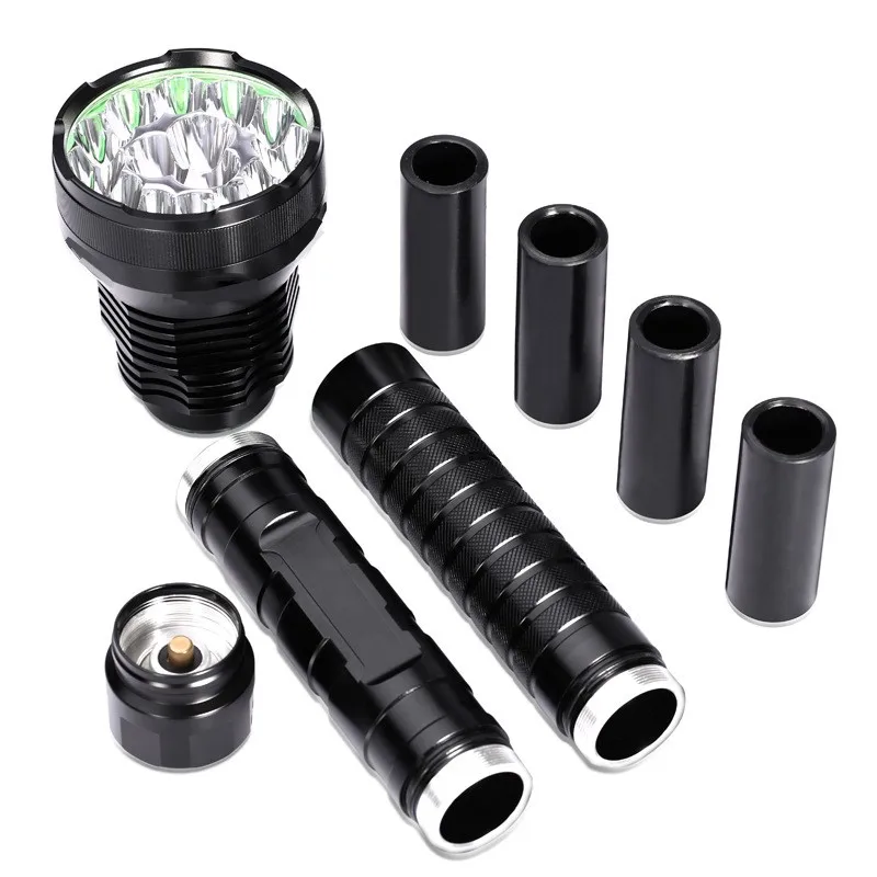 

Tinhofire Super Bright Super Bright 45000LM 18/21/24/28 x CREE XMLT6 LED Flashlight Torch Tactical Light 4x18650 / 26650 Battery