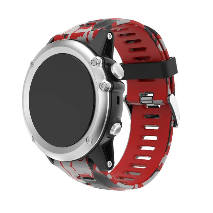 

2018 New Fashion Luxury Leather Watch Strap Replacement Silicagel Soft Watch Band Strap For Garmin Fenix 3 GPS Watch