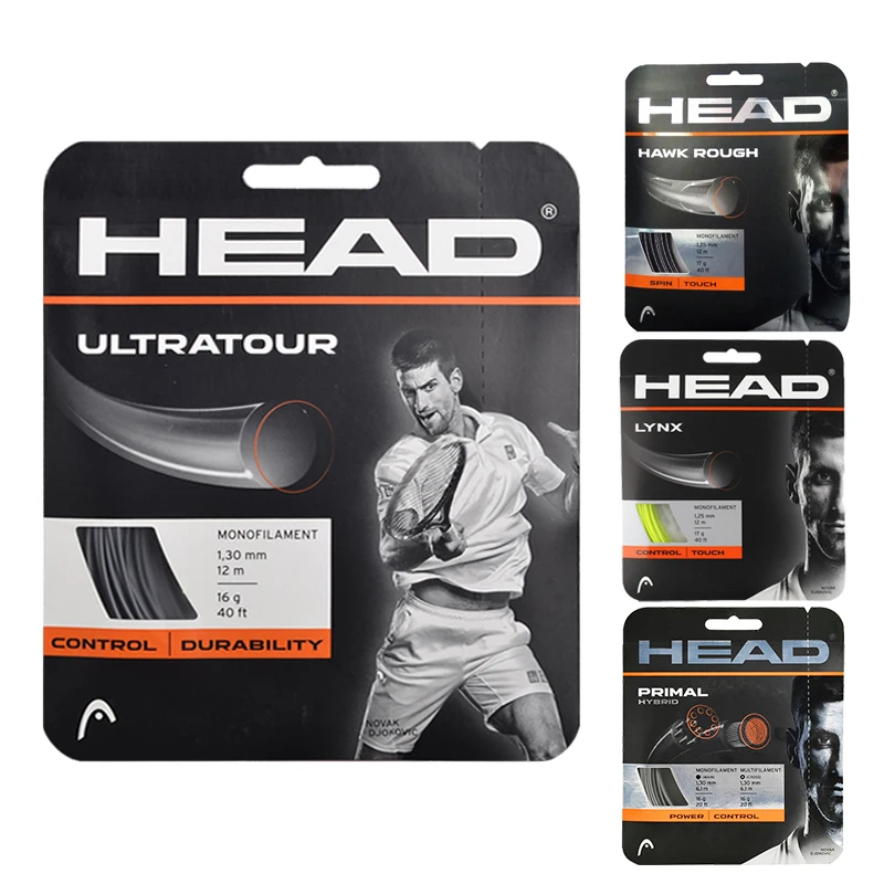 

HEAD Tennis String Polyester Tennis Racket Line 12M 1.25MM 1.3MM Tennis Racquet Line Tenis Professional Line Power Control Rough
