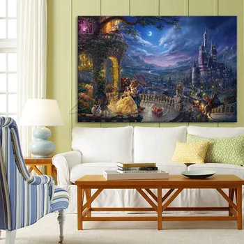 

Thomas Kinkade print Canvas painting Giclee art Poster and print of home decor wall art pictures for living room caudros decor