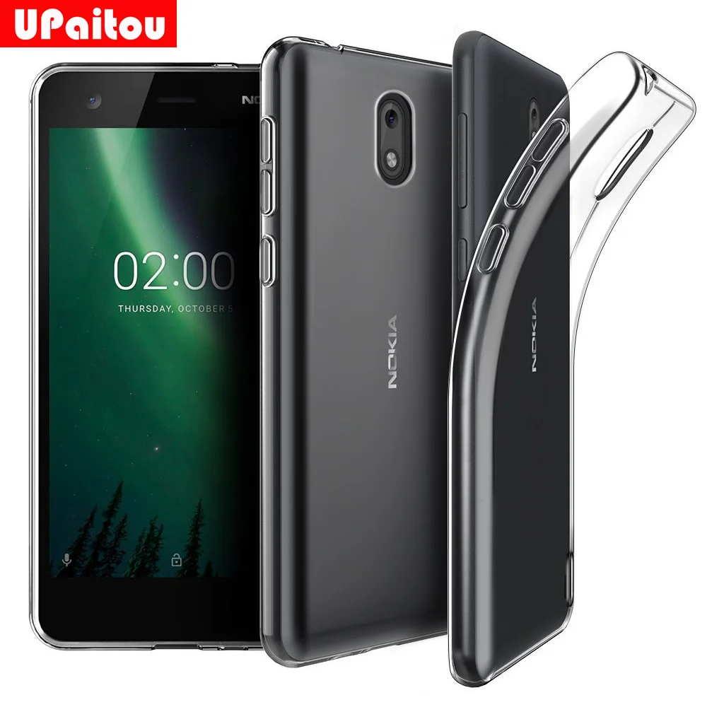 UPaitou Clear TPU Case for Nokia 1 2 3 5 6 2018 7 Plus 9 Transparent Soft Sinicon Back Cover |
