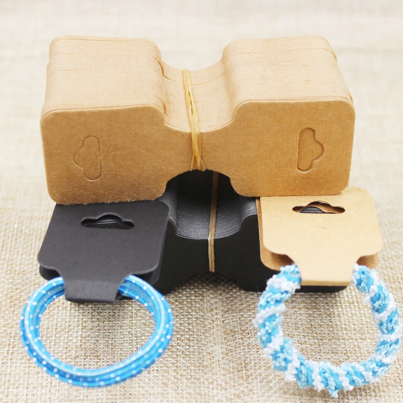 

2017 Necklace Card Kraft /Black /White 90X34mm DIY Bracelet Display Card Hair Clip Card 1Lot =500 pcs Custom Logo Cost more