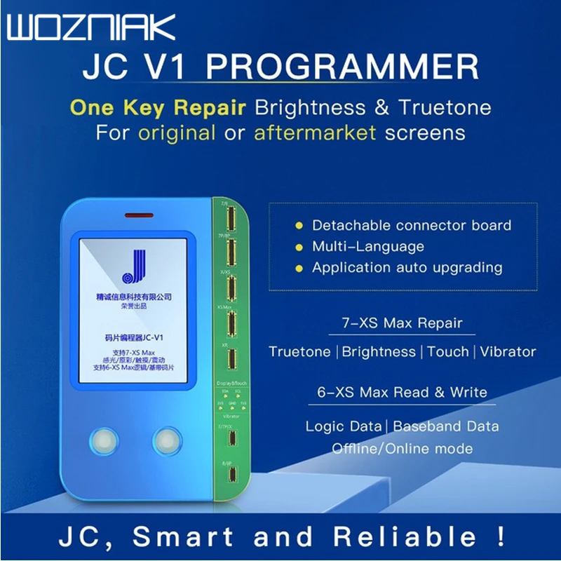 Продажа JC V1 для iphone 7 7 P 8 8 P X XR XS Max Фоточувствительный оригинальный цвет сенсорный шок baseband логический чип Всевышний программист