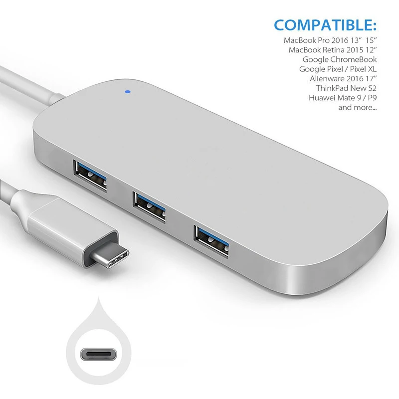 

3 Ports USB C Hub to 4K HDMI Adapter Thunderbolt 3 USB 3.0 Data Type-C Hub TF SD PD Adapter for MacBook Pro Air 13 2019