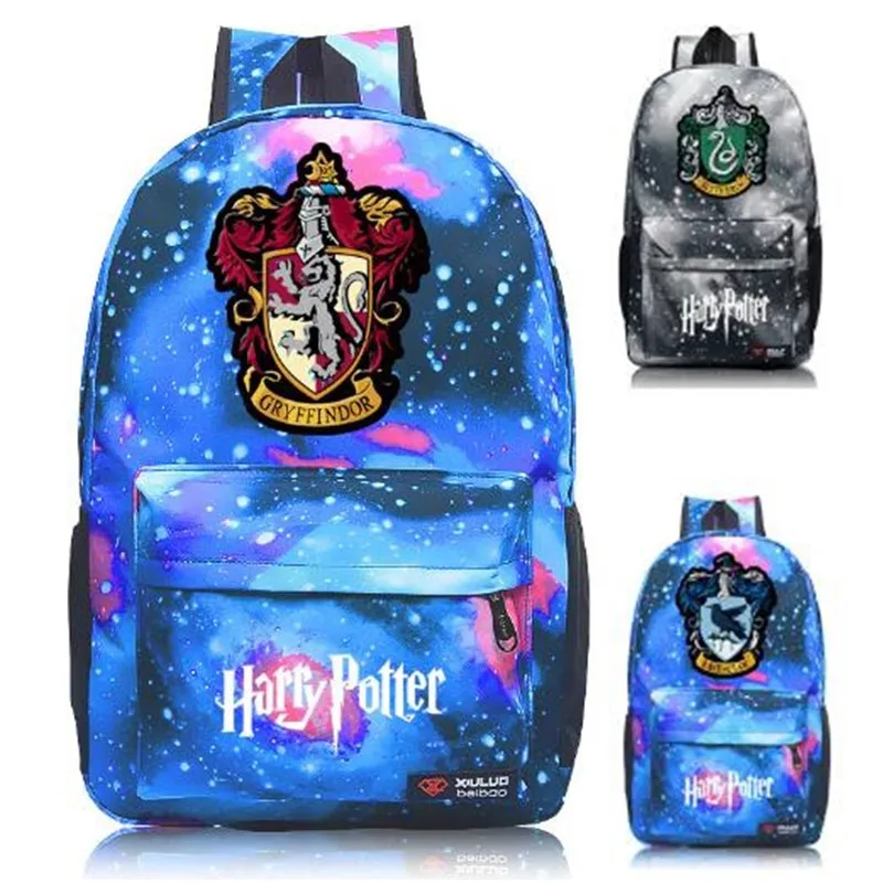 

Harry Potter Hawarts Galaxy Luminous Backpack School Bag student bag Notebook backpack Daily backpack Glow in the Dark