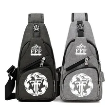 Высокое качество аниме FFF группа сумки usb зарядка холст унисекс для мужчин и женщин студенческий элегантный дизайн сумка через плечо сумки-мессенджеры