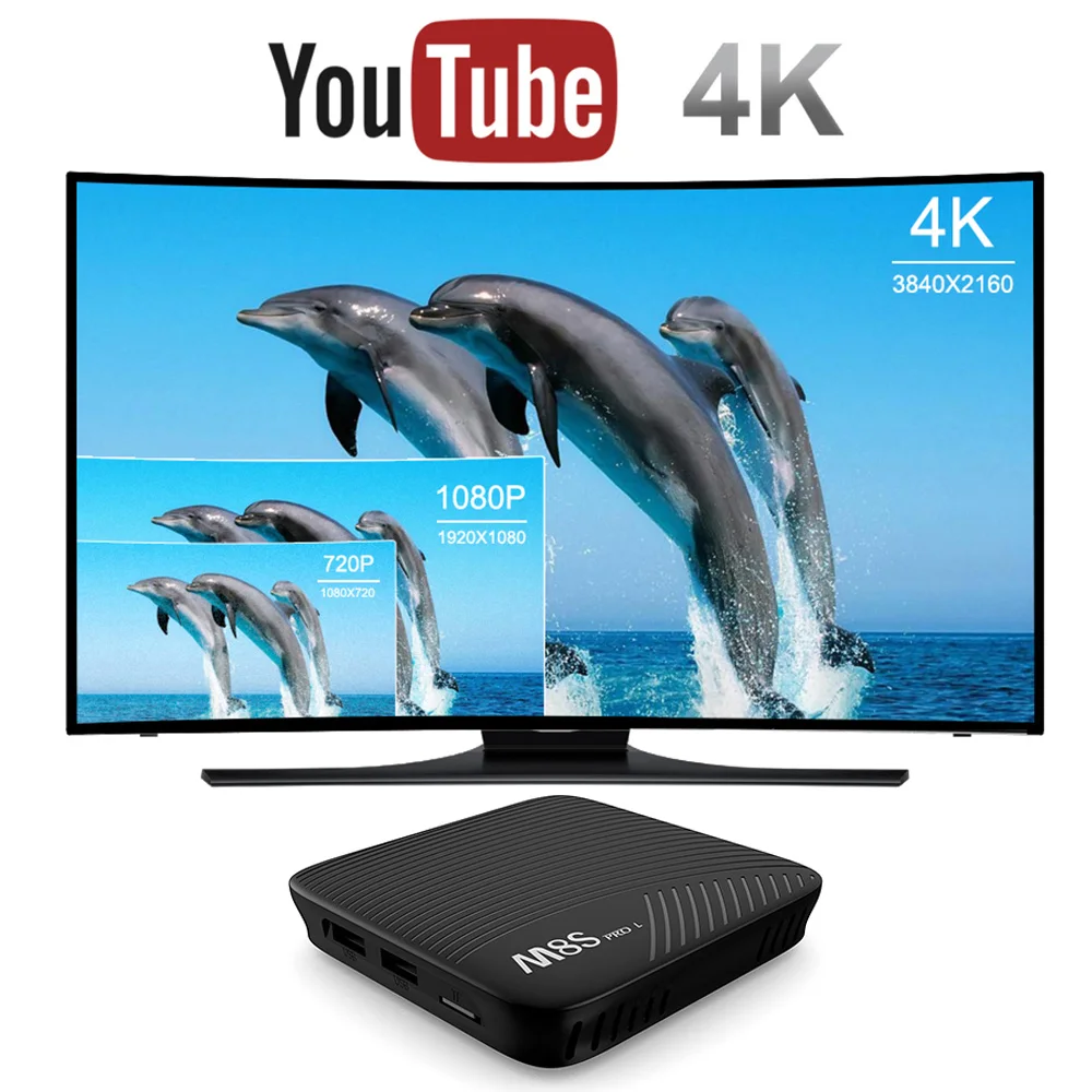 50 шт./лот MECOOL M8S PRO L Amlogic s912 dual wifi bt 3D 4K kdplayer 17 3 Smart Android 7 1 TV Box youtube4K