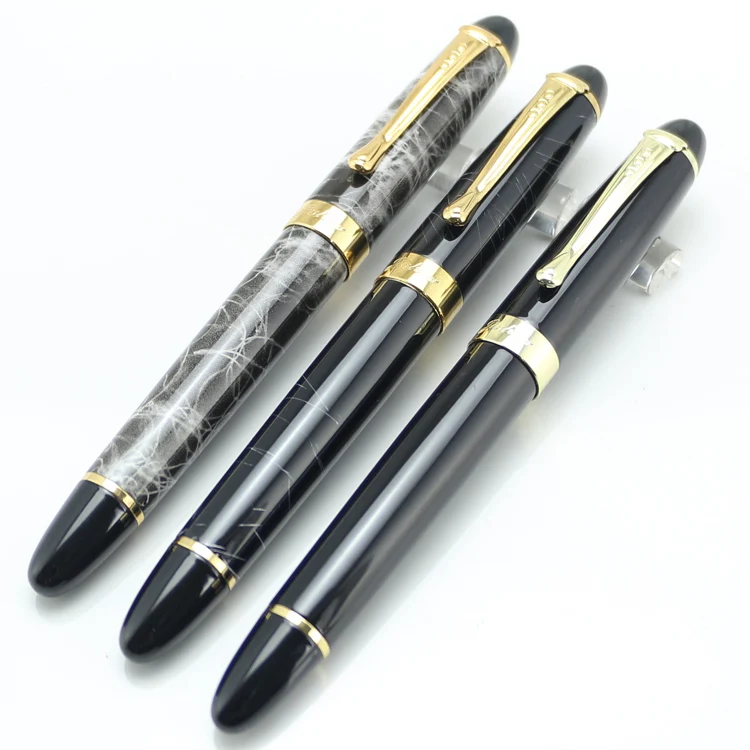 Jinhao X450 высокое качество роскошные Офис Школьные принадлежности материалы Ручка-роллер Металлический Золотой зажим