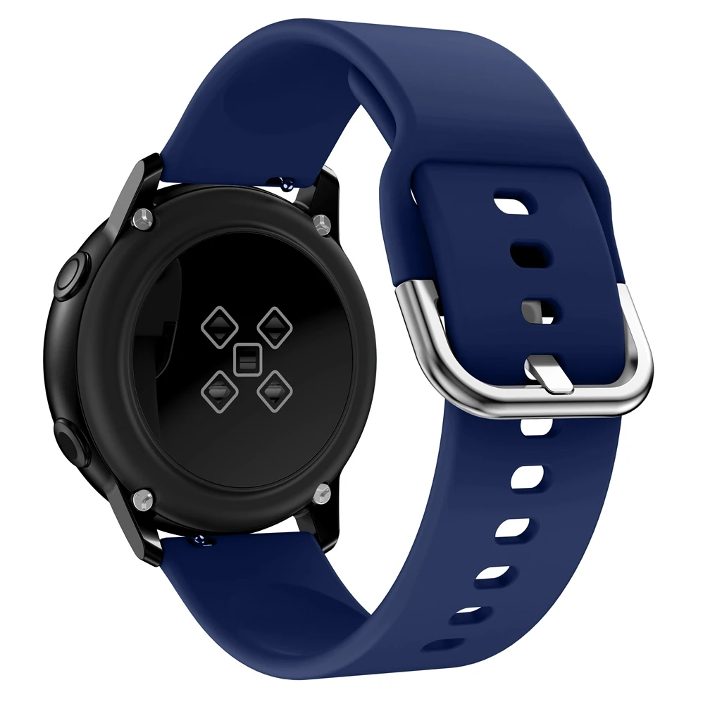 20 мм силиконовый ремешок для часов Универсальный 42 samsung Galaxy SmartWatch чистый 8 цветов