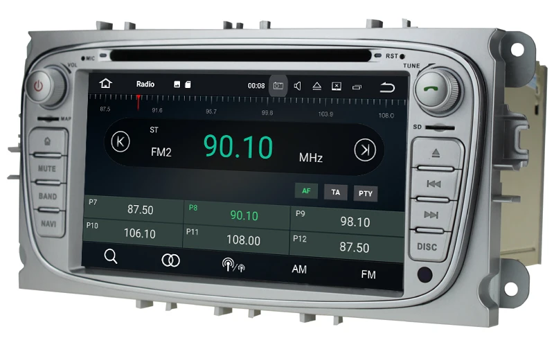 Excellent HIFIF 1024*600 2din Android 7.12 Quad Core CarDVD Player GPS Navi for Ford Focus Mondeo Galaxy with Audio Radio Stereo Head Unit 11